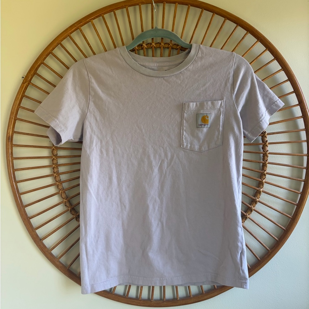 Carhartt Kids Pocket Tee in Light Lavender